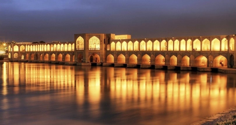 Khaju Bridge, Isfahan travel attraction