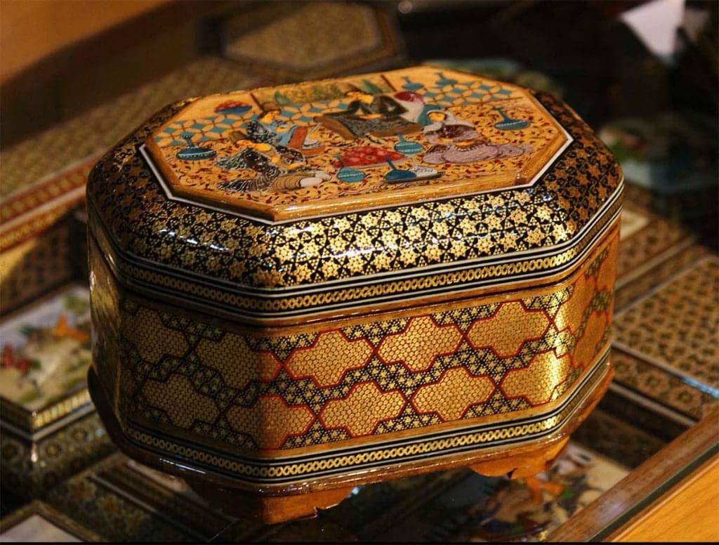 Khatamkari, Shiraz travel attraction, Persian handicraft