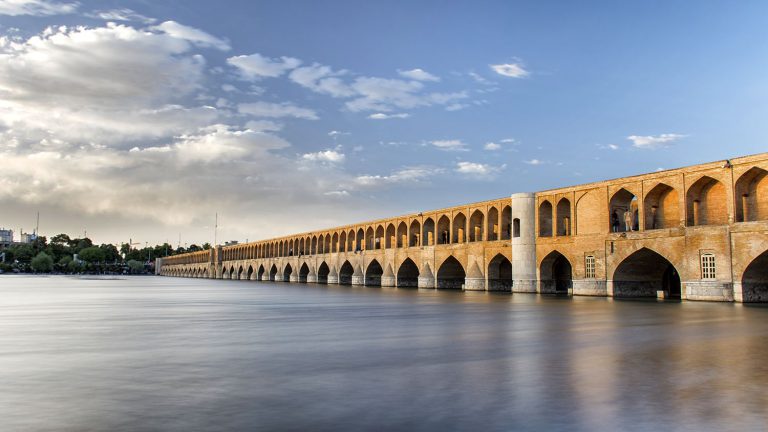 Si-o Se Pol Bridge on Zayandeh Rud Isfahan travel attraction,